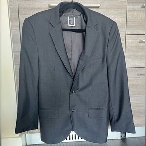 FOURMY Men’s Black Wool Blend Blazer - Size 40 Tall/Long